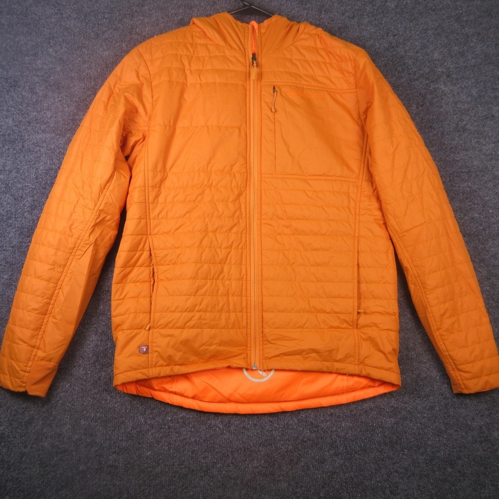 Endura Jacket Mens Medium‎ Orange Hummvee Flipjak Reversible Hooded Cycling